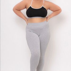 Plus size knit leggings